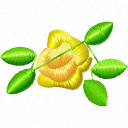 Flowers Embroidery Design 4